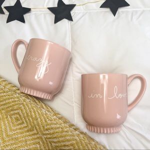 Opalhouse Pink Crazy in Love Mugs (Set of 2)